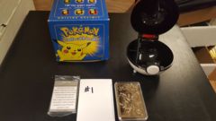 Pokeball: Pikachu: Blue Box: (Variant 1) Burger King: 23K Gold-Plated